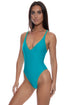 Luli Fama Luli Chic V-neck One Piece Bodysuit